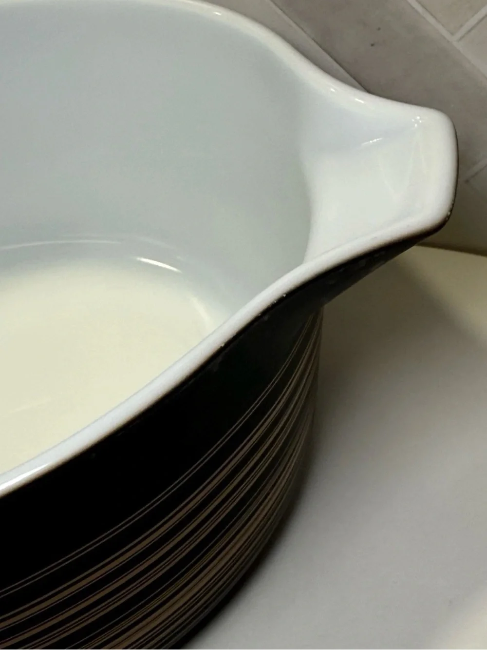 PYREX 475 - TERRA - 21/2 QT. COVERED CASSEROLE DISH LID - Vintage 1964 USA